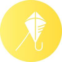Kite Gradient Circle Icon vector