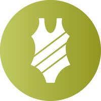 Swimsuit Gradient Circle Icon vector