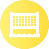 Beach volleyball net Gradient Circle Icon vector