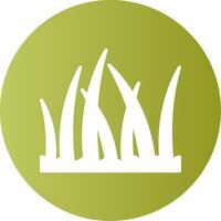 Beach grass Gradient Circle Icon vector