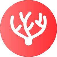 Coral Gradient Circle Icon vector