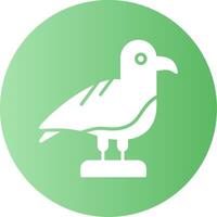 Seagull Gradient Circle Icon Design vector