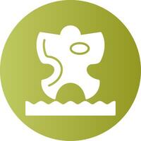 Sand angels Gradient Circle Icon vector
