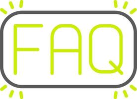 Faq Professional Line Mark vector
