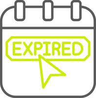 Expired Clean Frame Graphic vector