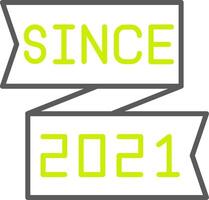 2021 Simple Web Tag vector