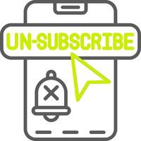 Unsubscribe 3D App Feature vector