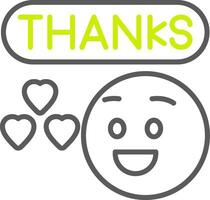 Thank You Minimalist UI Block vector