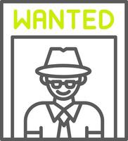Wanted Poster Advanced UI Module vector