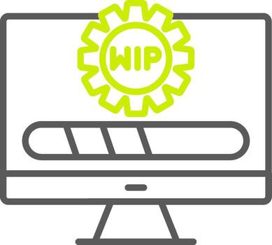 Wip Minimalist UI Block vector