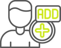 Add Friend Modern UI Piece vector