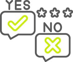 Yes No UserFriendly Drawing vector