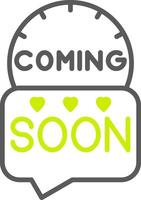 Coming Soon Mobile UX Object vector