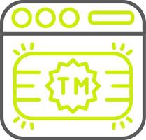 Trademark Minimalist UI Block vector