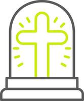 Christianity Cross Custom Tech Badge vector