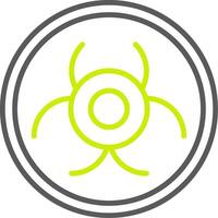 Biohazard Trendy UI Label vector