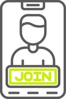 Join Streamlined Interface Symbol vector