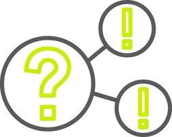 Questions Neon Grid Feature vector