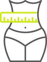 Measurement Shadowed Badge Graphic vector