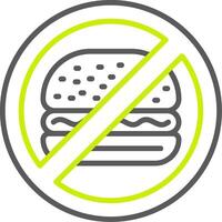 Burger Smart Tech Badge vector