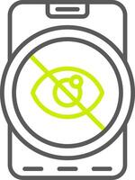Hide Minimalist UI Block vector