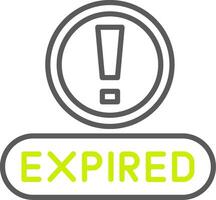 Expired Simple Web Tag vector