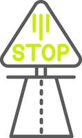 Stop Custom Creative Piece vector