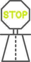 Stop Sleek Icon Frame vector