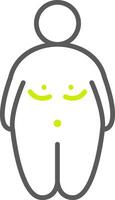 Over Weight Advanced Web Graphic vector