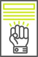 Human Rights Gradient Style Mark vector