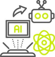 Hologram Custom Line Drawing vector