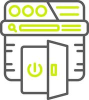Log Out Polished UI Module vector