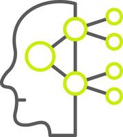Neural Network Elegant Tech Badge vector