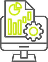 Reporting Custom Creative Piece vector
