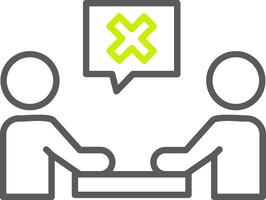 Meeting Cancel Dynamic Visual Mark vector