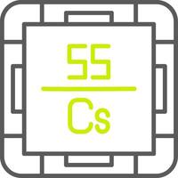 Cesium Elegant Line Drawing vector