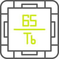 Terbium Custom Interface Symbol vector