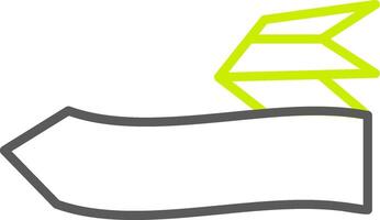 Left Arrow Elegant Visual Mark vector