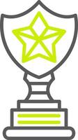 Trophy Star Simple Web Tag vector
