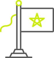 Morocco Flag Custom Visual Mark vector