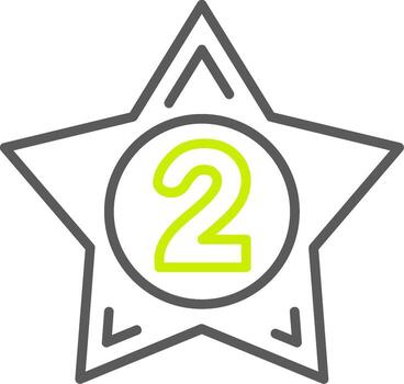 2nd Prize Dynamic Visual Mark vector