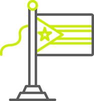 Mozambique Flag Dynamic Visual Mark vector