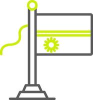 Nauru Flag Gradient Style Mark vector