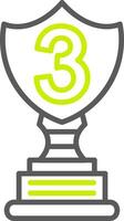 3rd Prize Clean Badge Asset vector