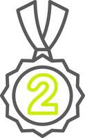 2nd Prize Elegant App Object vector
