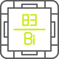 Bismuth Dynamic Tech Badge vector