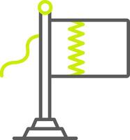 Qatar Flag Advanced Tech Badge vector