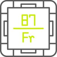 Francium Neon Grid Feature vector