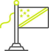 Solomon Island Flag Optimized Visual Mark vector