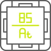 Astatine Elegant Tech Badge vector